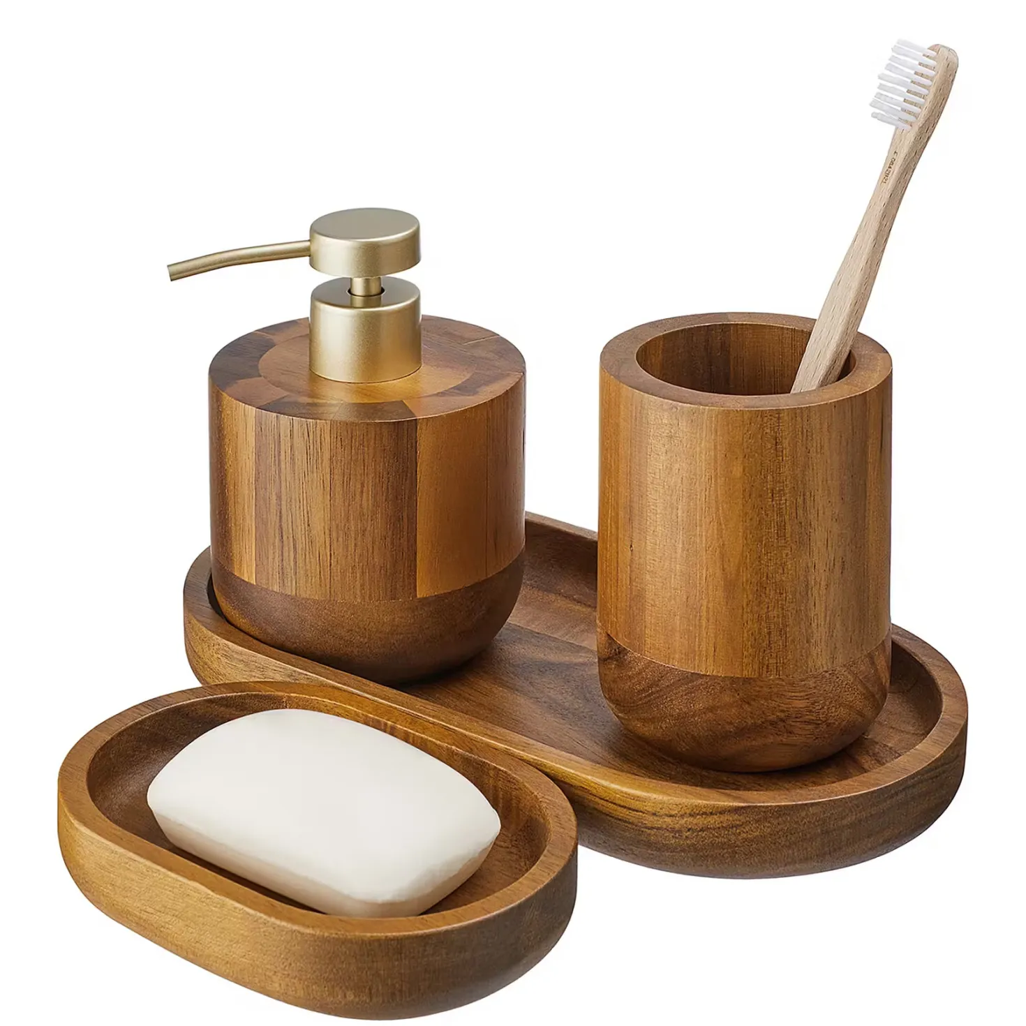 ACACIA Zahnputzbecher 4er-Set