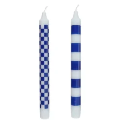 ART BOUGIE Stabkerze Checker 2er Set