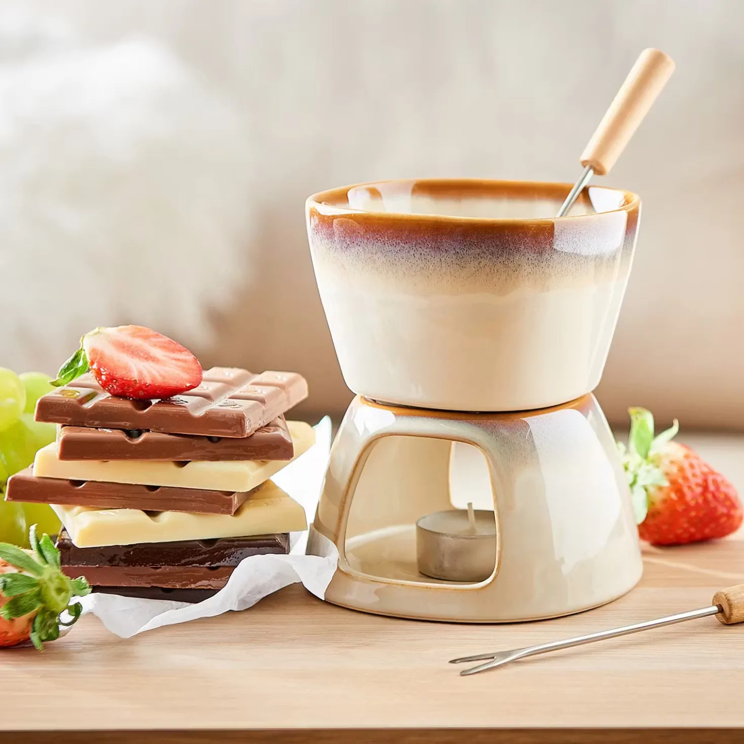 AU CHOCOLAT Mini-Fondue