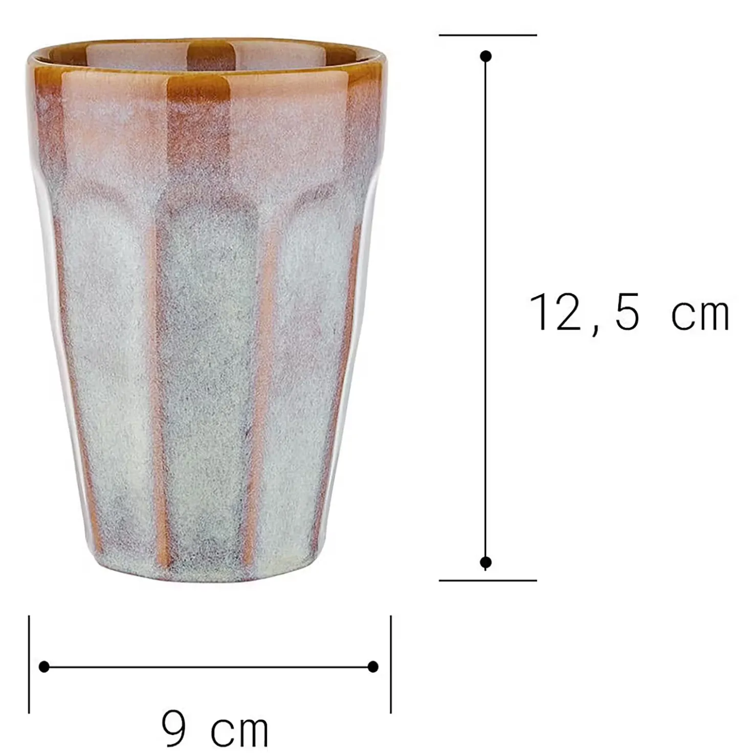 BERGAMO Latte Macchiato Tasse 6er-Set