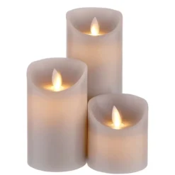 GLOWING FLAME LED Kerzen-Set 3-tlg.