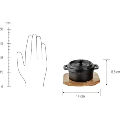 HOT IRON Mini-Serviertopf