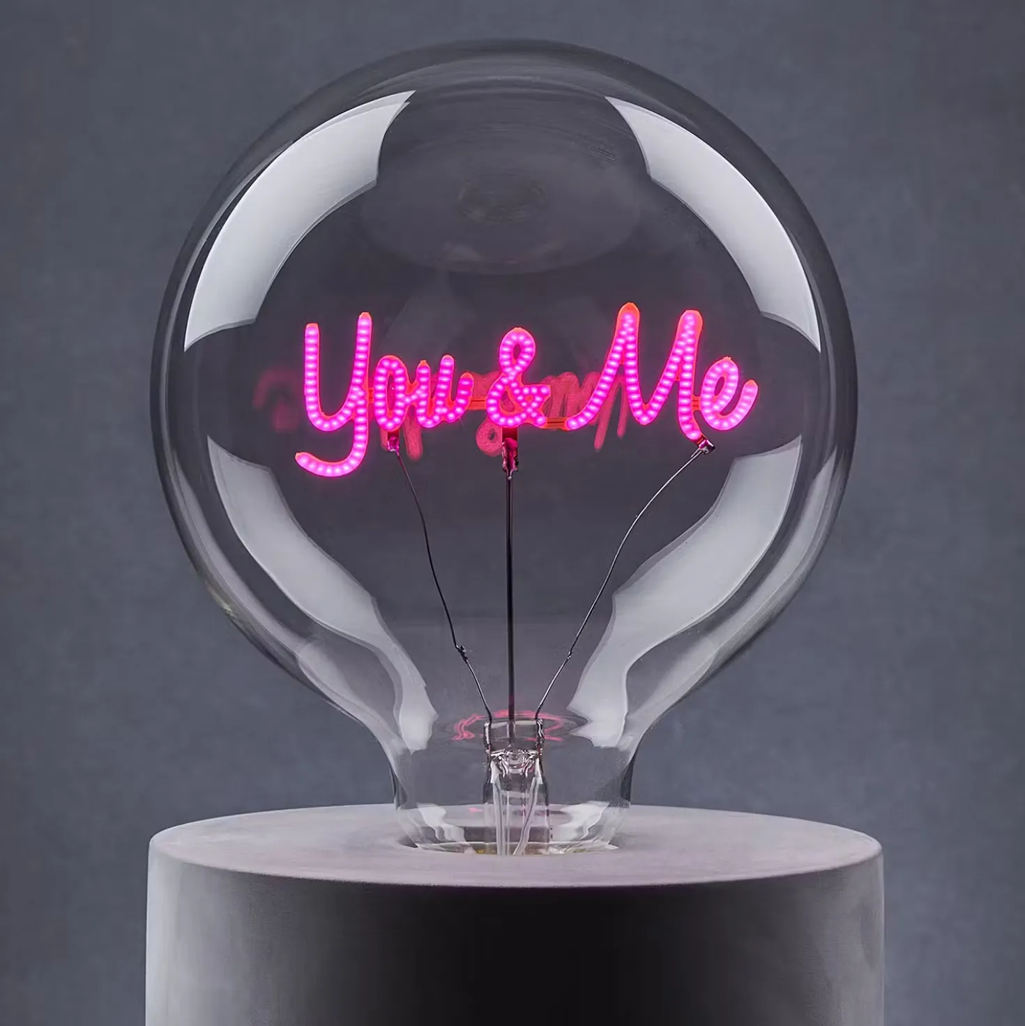 LED-Glühlampe BRIGHT LIGHT You & Me