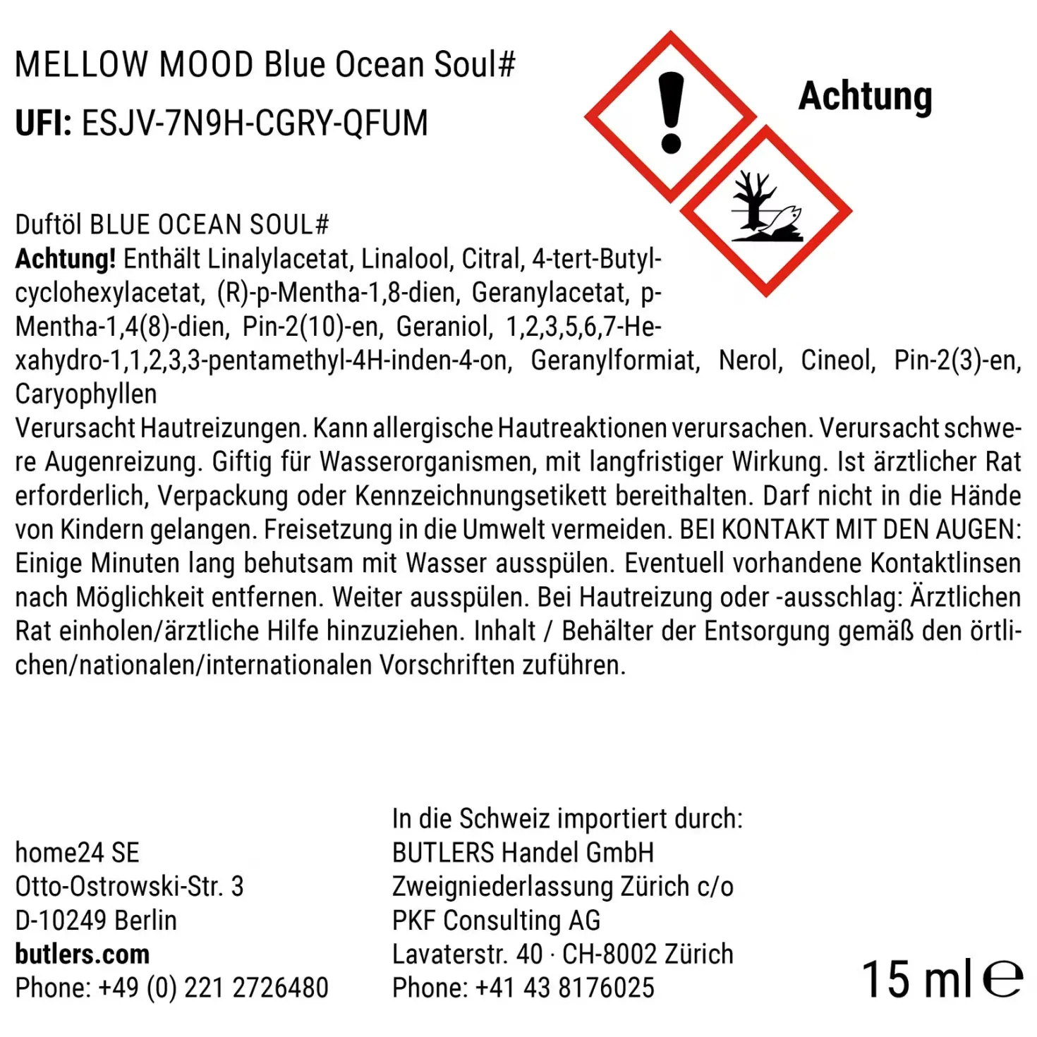 MELLOW MOOD Duftöl Blue Ocean Soul