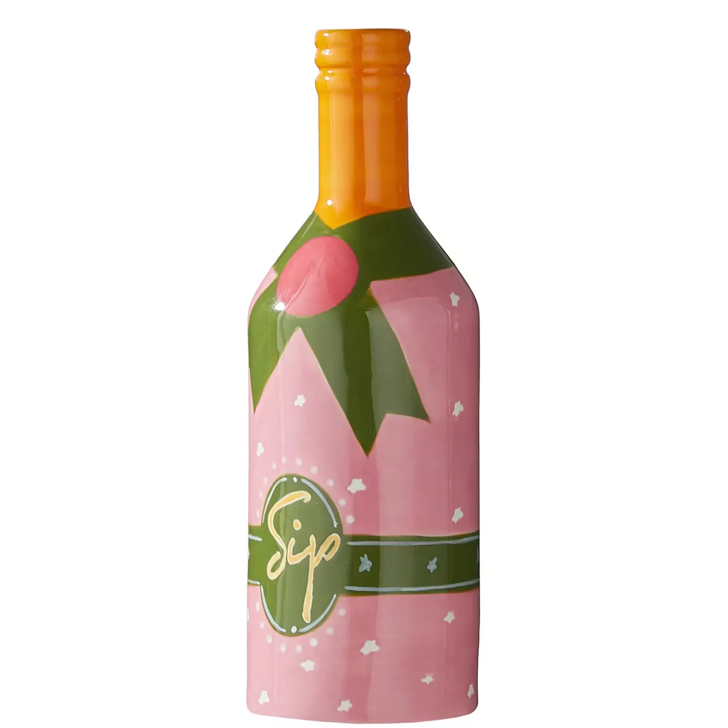 SIP Vase Flasche handbemalt